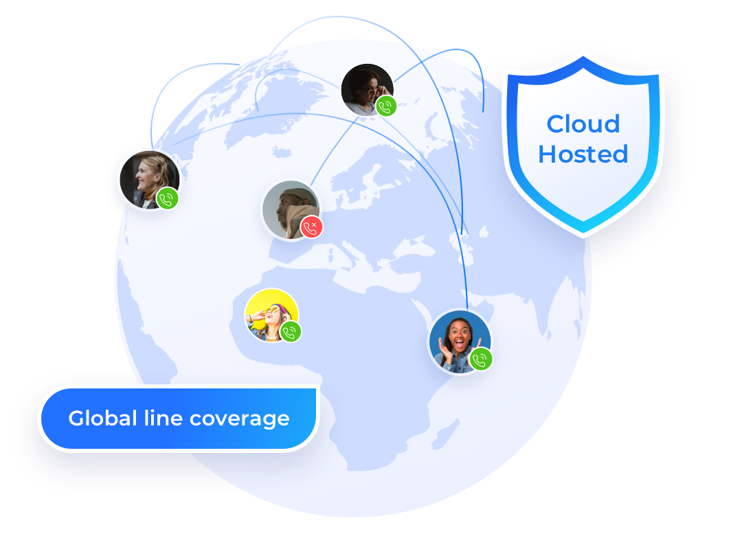 Cloud-hosted auto dialer