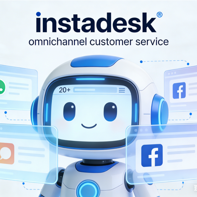 The instadesk omnichannel customer service robot is integrated with 20+ international social platforms such as WhatsApp and Facebook.